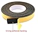 High Density Foam Tape, Foam Seal Strip Black Adhesive Weather strip Foam Tape (32.8 feet length(2Inch Wide X 1/8Inch Thick))