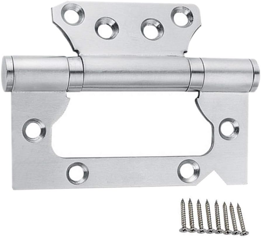 4 Pack NonMortise Door Hinges,Thick Stainless Steel Thickening Door
