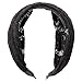 Women Lace Headband Retro Hair Band Wide Headwrap Hair Accessories - Black, 20cm*10cm