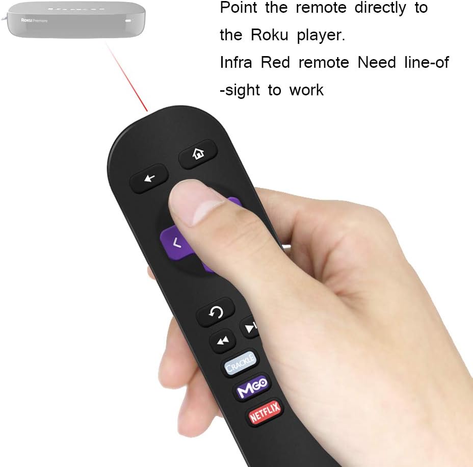Gvirtue Replacement Lost Remote Control Compatible with Roku 1, Roku 2, Roku 3, Roku 4, (HD, LT, XS, XD), Roku Express. Do NOT Support Roku Stick, Roku Premiere, Roku Ultra, Roku TV or Roku Game: Electronics