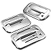 For Ford F-150 11th Gen 2DR Tailgate w/keyhole+Door Handle Cover w/Coded Lock (Chrome)
