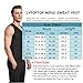 LYTOPTOP Men's Waist Trainer Sweat Sauna Vest, Neoprene Hot Body Shaper Tank Top for Weight Loss Compression Workout Shirt,Slimming Corset Shapewear Thermo Sauna Suits Accelerate Fat Burner Black