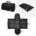 Crospack Garment Bag for Travel Suit Bag Duffle for Men Weekender Handbag with Shoe Compartmen Black