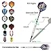 Obeka Soft Tip Darts, 12 Pack 19g Plastic Tipped Darts Set with Aluminum Shafts, Nickel Silver Plated Steel Barrels, 39 Flights, 120 Tip Points for Electronic Dartboard (Upgrade Version)