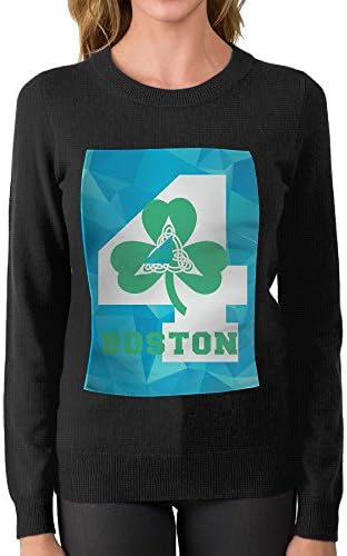 SWEAMEN Women's Boston Clover 4 Pullover Sweater Soft Hoodie For Girl