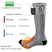 SNOW DEER Upgraded Heated Socks,Electric Rechargeable Battery Heating Socks for Men Women,Winter Ski Hunting Camping Hiking Riding Motorcycle Warm Socks Foot Warmer