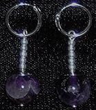 Zarbon Dark Purple Amethyst Potara Earrings - DBZ Anime Cosplay Costume Accessories by TamaShop