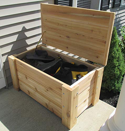Premium Quality Indoors/Outdoors Cedar Storage Bench