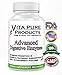 Advanced Digestive Enzymes - Best 18 Multi Enzymes Digestion Formula - Digests Fats, Carbs, Dairy, More - 500mg Supplement - Protease, Lipase, Amylase, etc.