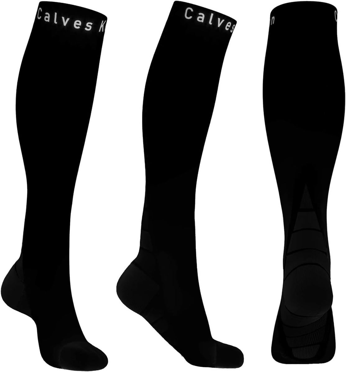 Calves Kelson (1/2pairs) Compression Socks for Men&Women (20-30 mmhg) Best Graduated Athletic Fit for Running, Nurses,Shin Splints,Flight Travel&Maternity Pregnancy-Boost Stamina,Circulation&Recovery