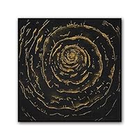 Framed Canvas Wall Art Abstract Circle Canvas Prints Home Artwork Decoration for Living Room,Bedroom - 16x16 inches