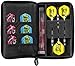 Viper Casemaster Select Nylon Steel and Soft Tip Dart and Accessory Case, Holds 3 Darts, Foam Cushion Allows Flights to be Stored Open Without Being Crushed,Black
