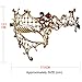 Xvevina Exquisite High-end Unique Vintage Red Rhinestone Laser Cut Metal Masquerade Mask Women