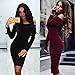 Women Off Shoulder Rib Knitted Pencil Midi Sweater Dress Solid