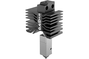 3DHUB Maker Series Replacement Hotend with Titanium heatbreak for Bambu Lab X1/P1 Series 3D Printers (Plated Copper, 0.60mm, Thermal Conductivity: 330 W/m·k Mohs Hardness: 6.0)