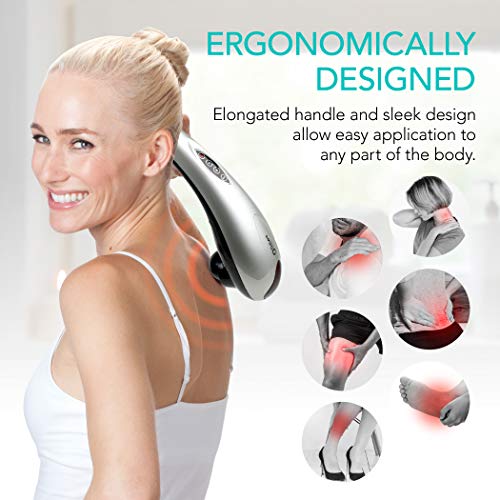 Daiwa Felicity Tapping Pro Deep-Tissue Electric Hand Held Percussion Full Body Personal Massager (Sliver AC Power)