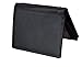 Wallet for Men With Coin Pocket RFID Leather Card Holder Big Trifold 3 ID Windows (Black Lichee Patten)