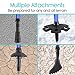 Vive Anti Shock Trekking Poles (Pair) - Collapsible Hiking Sticks - Ultralight Antishock Trek Walking Staff - Rubber Ice Snow Tip - Running, Walking Cane for Men, Women - Backpack and Camping Gear