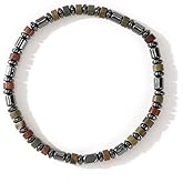 SHINUS BOHO Dainty Beaded Bracelet Handmade Gallstone Stretch Bracelets For Women Men,Fashion Boho Beads Crystal Gemstone Jewelry Gift Frindship.