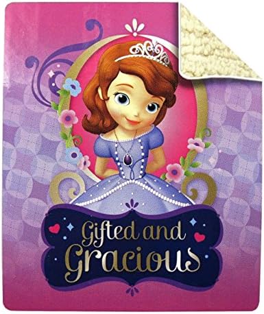 Disney's Princess Sofia the First Microvelvet Sherpa Throw 40"x50"