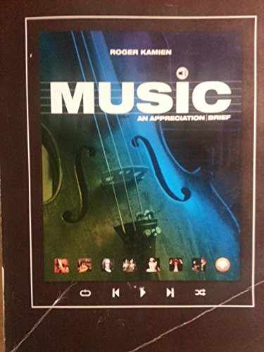 MUSIC AN APPRECIATION | BRIEF 125939767X Book Cover