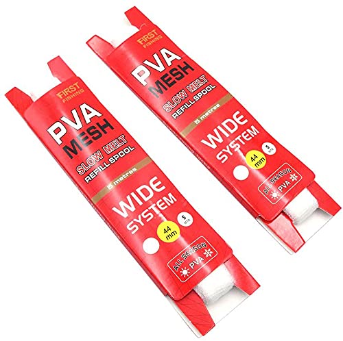 Namvo Slow-Dissolving Water-Soluble PVA Mesh Refill 5 Metres Long Nesting Device Special Bait Net for Fishing(Wide 44mm)