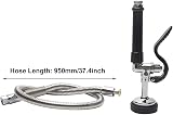 KOET Pre-Rinse Spray Head Pull Down Faucet High Pressure Stainless Steel 1/2" view 3