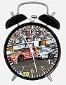 Nascar Race Alarm Desk Clock 3.75" Home Office Decor Z67 Nice For Gifts