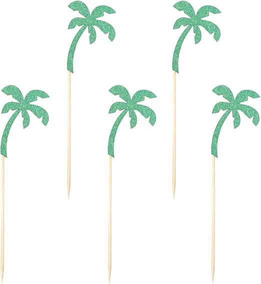 Ounona Topper Kuchen Cupcake Dekoration Palme Spiesse Cocktail 5
