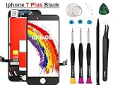 Oli & Ode Compatible with iPhone 7 Plus Screen Replacement (5.5 Inch Black), LCD Digitizer Touch Screen Assembly Set with 3D Touch, Repair Tools and Replacement Manual Includ (7 Plus Black)