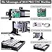 CNC 3018 Pro GRBL Control DIY Mini CNC Machine, 3 Axis PCB Milling Machine, Wood Router Engraver with Offline Controller, with ER11 5mm Extension Rod and 20PCS 3.175MM CNC Router Bits