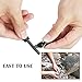 Wealers Torch Magnesium Fire Starter Ferrocerium Fire Steel Rod Firestarter with Compass, Waterproof Tinder, Best Prepper EDC Emergency Flint Stone Lighter Survival Kit (Black)