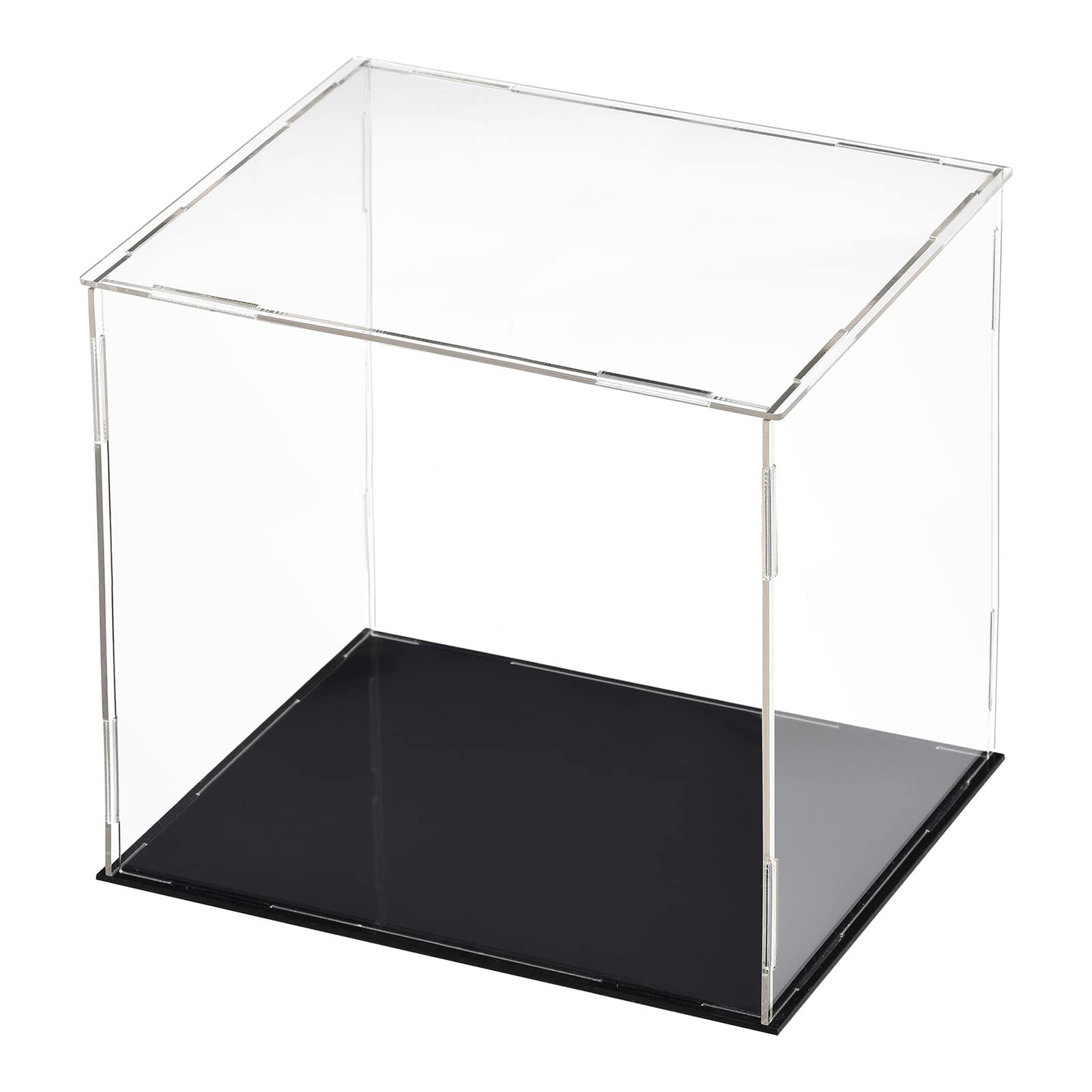 DMiotech 1 Pack Acrylic Display Case Box Transparent Dustproof Showcase, 7.9x5.9x7.9 Inch for Collectibles — image 1