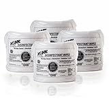 Monk Disinfecting Gym Wipes, One Step Cleaner, Disinfectant, Deodorizer and Sanitizer, 4 Refill Pack of 800 Count Wipes, Great for Fitness Equipment, Yoga Mats, Dance Studios, Spinning Classes & More