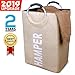 SEMK Hamper Laundry Basket Laundry Hamper Laundry Bag Dirty Clothes Hamper Dokehom College Hamper Dorm Collapsible Easy Carry Folding Tall Clothing Hamper Handy Standing