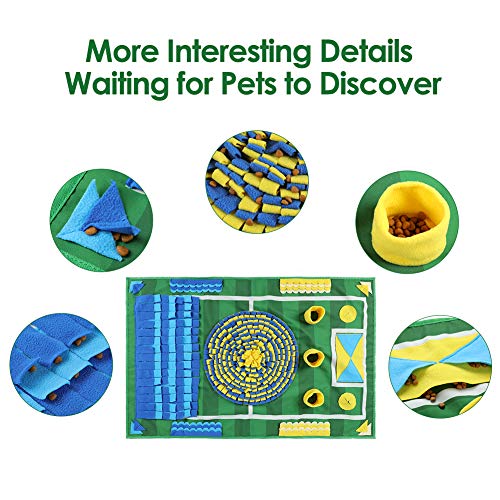 AMONIDA Snuffelmat voor Honden, Hondenvoermat, Mattrainingsspeelgoed, voermat, Grappig Mat voor Hond Moedigt Natuurlijke… - Afbeelding 3