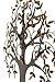 Deco 79 Metal Tree Home Wall Decor Indoor Outdoor Wall Sculpture with Leaves, Wall Art 31