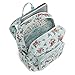 Vera Bradley Women's Cotton Campus Backpack, Water Bouquet, One Size