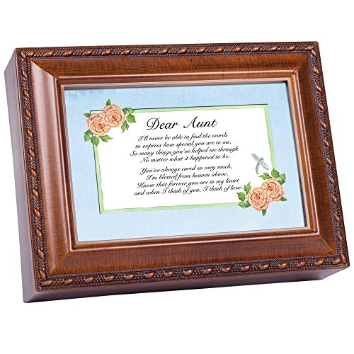 Cottage Garden Dear Aunt Woodgrain Traditional Music Box Plays You Light Up My Life