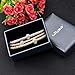 Long Way ® 3pcs Gold Silver Plated Charm Bracelet for Women Luxury Multilayer Bracelet
