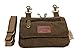 Bikers Clipon Fanny pack Jeans Loop Hanging Pouch Canvas Purse Smart Phone Crossbody Bag (Mocha 53LB)