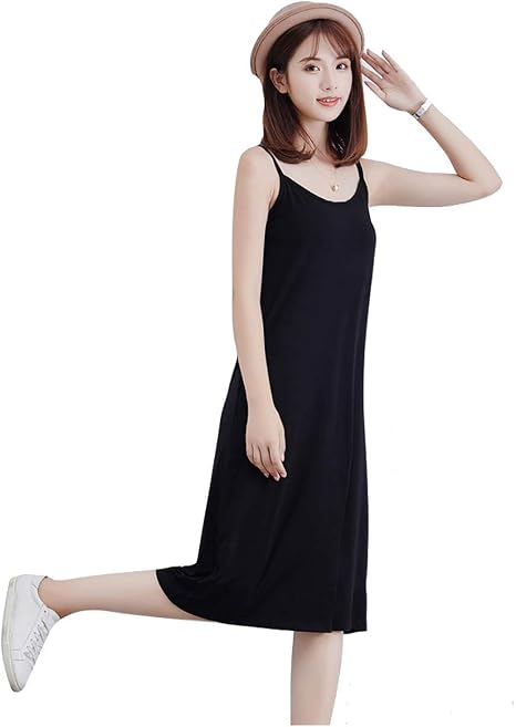 Amazon Sansue レディース ロング ワンピ インナー キャミソール ワンピース タンクトップワンピ ひざ丈 M 2xl 選べる ワンピース チュニック 通販