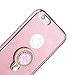 CaseHaven iPhone SE Case, Bling Diamond Rhinestone Glitter Sparkle Luxury Soft Slim Case With Crystal Ring Holder Stand & Lanyard For iPhone SE/5S/5 - Bling Rose Gold