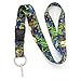 Buttonsmith Van Gogh Irises Premium Lanyard - with Buckle and Flat Ring - Made in the USA
