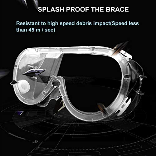 image for SuperMore Anti-Fog Protective Safety Goggles Clear Lens Wide-Vision Ad