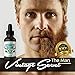 #1 BEST Beard Oil For Men, Proprietary 9 Oil Blend Stimulates Facial Hair + Beard & Mustache Growth + Repairs Frizzy Hair + Eliminates Dry Itchy Skin For A Thicker Fuller Sexy Beard (VINTAGE SCENT)