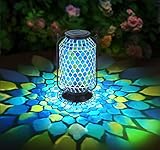 OhEffulgence Mosaic Solar Lantern Outdoor