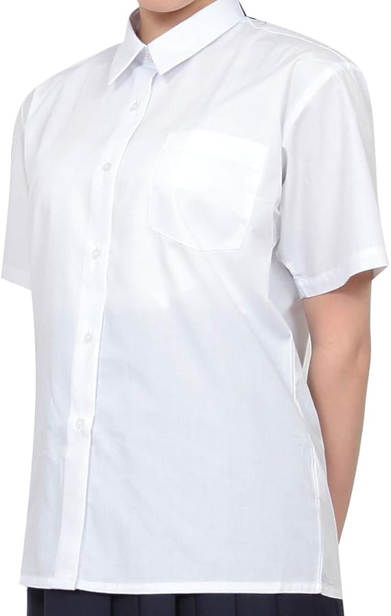 Amazon Co Jp 学生服 シャツ 女子 カッターシャツ 半袖 Shirt06 服 ファッション小物