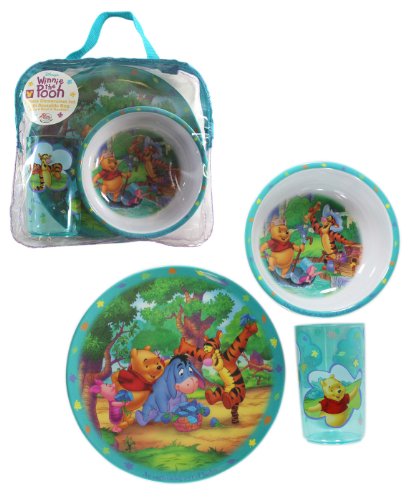 Winnie the Pooh Dinnerware Set (3 Piece) - Winnie the Pooh Dinner Set