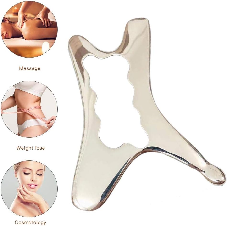 SHOH Gua Sha Scraping Massage Tool, Hand Made Jade Guasha Board, Tools For Graston SPA Green Aventurine Gua Sha Guasha Scraping Massage Tool Treatment On Face Arm Foot Small
